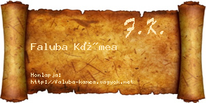 Faluba Kámea névjegykártya